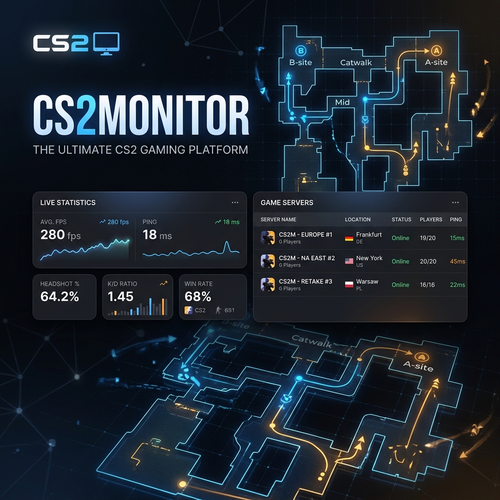 Новата ера на CS2Monitor: Изцяло нов дизайн и мощни функции за вашите сървъри!